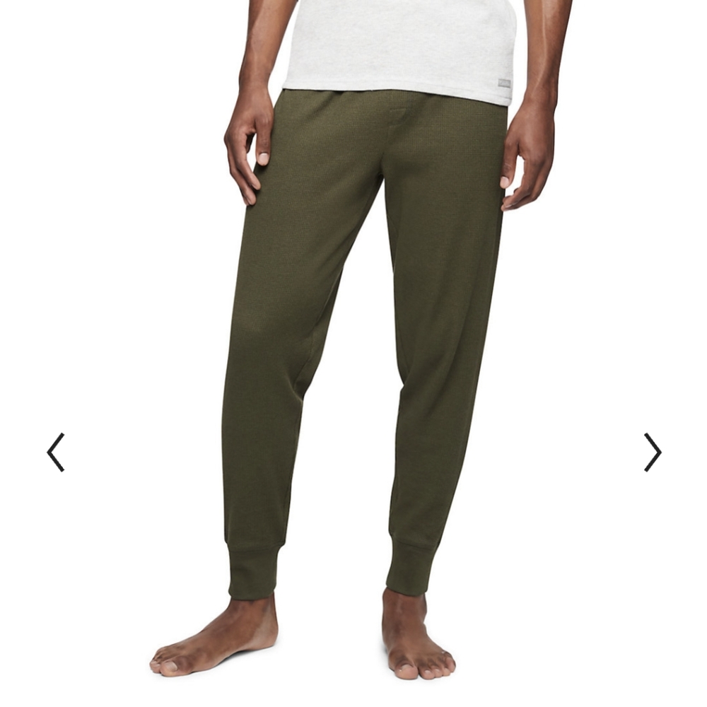 NWT Calvin Klein Logo Waistband Thermal Sleep Lounge Joggers Long johns